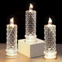 Ledsen™ CrystalCandle 1+1 GRATIS: Elegant Kristal Kaars Geïnspireerd LED Tafel Licht