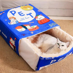 Catfri® CatBed: Gezellig Ingesloten Rectangulair Verstopbed Kat Bed