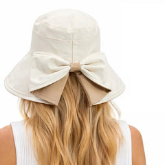 Icone™ ElegantHat 1+1 GRATIS: Brede Rand Met Elegante Strikstijl Hoed