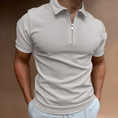Icone™ ZippedPolo: Klassiek Pasvorm Stijlvol Geritst Polo