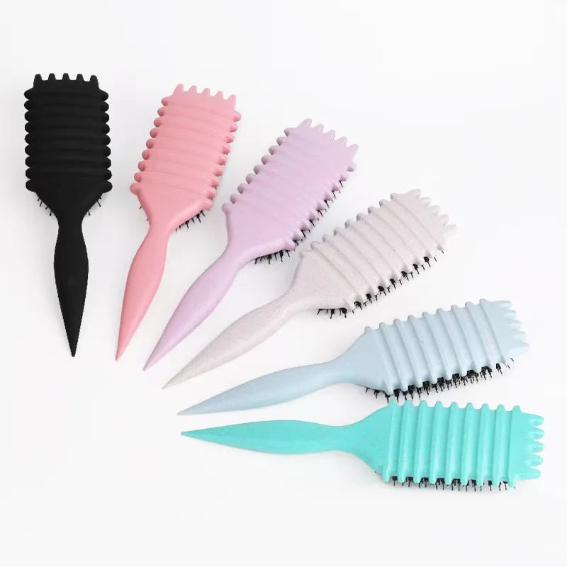 Rose® CurlBrush 1+1 GRATIS: Anti-Frizz Borstelharen Haarstyling Krulborstel