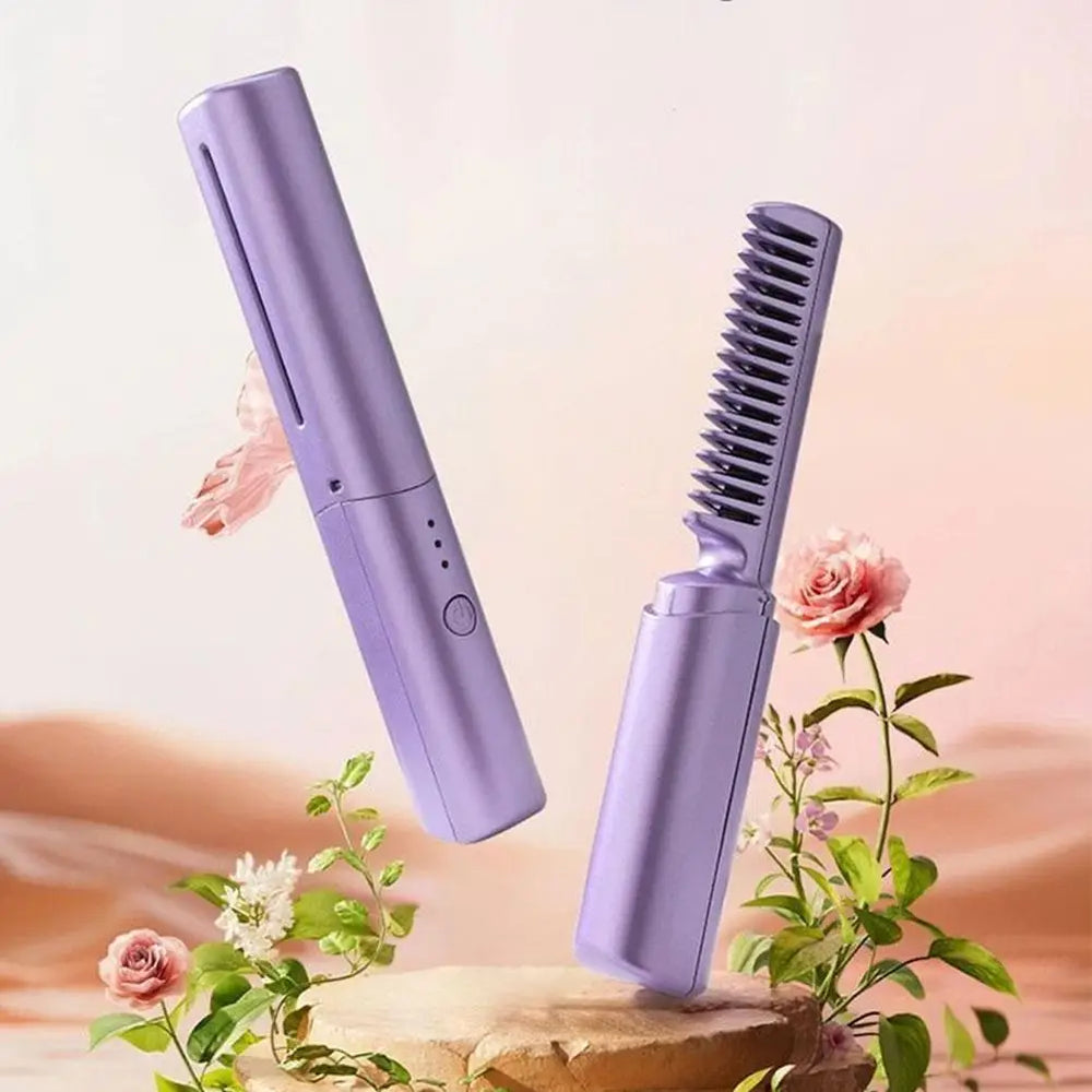 Rose® CompactComb 1+1 GRATIS: Stijlvolle Draagbare Oplaadbare Snelle Styling Compacte Kam
