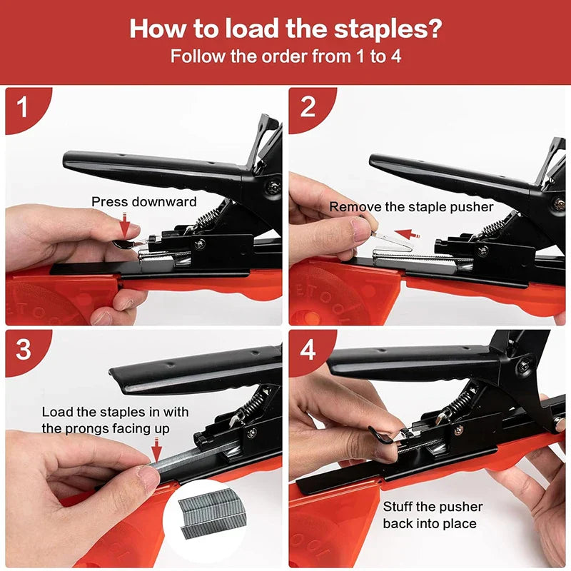 Globetrek° PlantStapler: Tuinieren Handheld Stropdas Plakband Plant Nietmachine