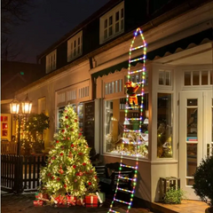 Ledsen™ ChristmasLadder: Durable Buiten LED Kerstmis Ladder Licht Weergave