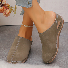 Happy™ WedgeSlippers: Dames Gesloten Teen Eenvoudig Uitglijden-Op Wig Slippers