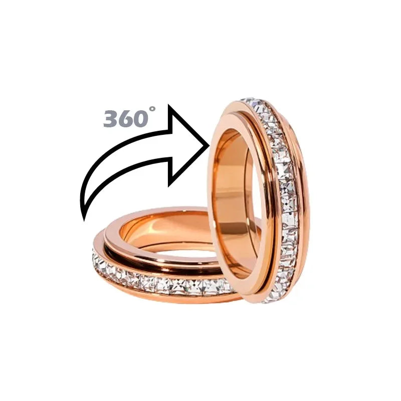 Jewelance™ RotatingRing 1+1 GRATIS: Vinger Spinner Roterend Ring Anti Angst Stress Verlichting Sieraden