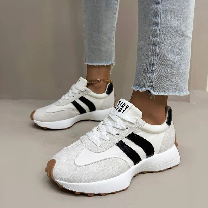 Happy™ PlatformSneakers: Stijlvolle Toevallig Lichtgewicht Platform Sneakers