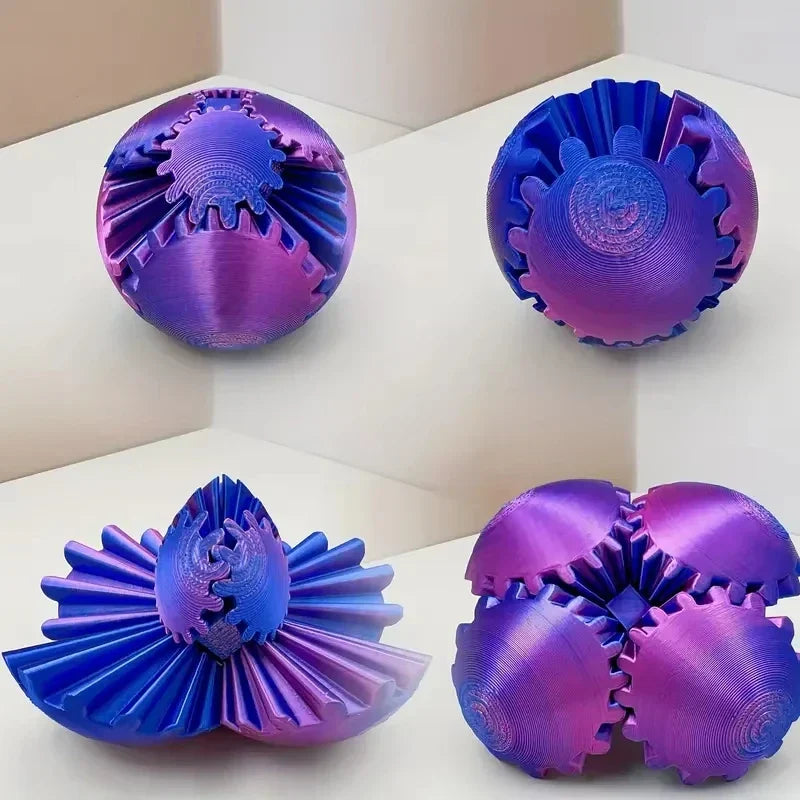 Kletshuts™ GearBall 1+1 GRATIS - Stressverlichtende Gear 3D Geprinte Fidgetbal