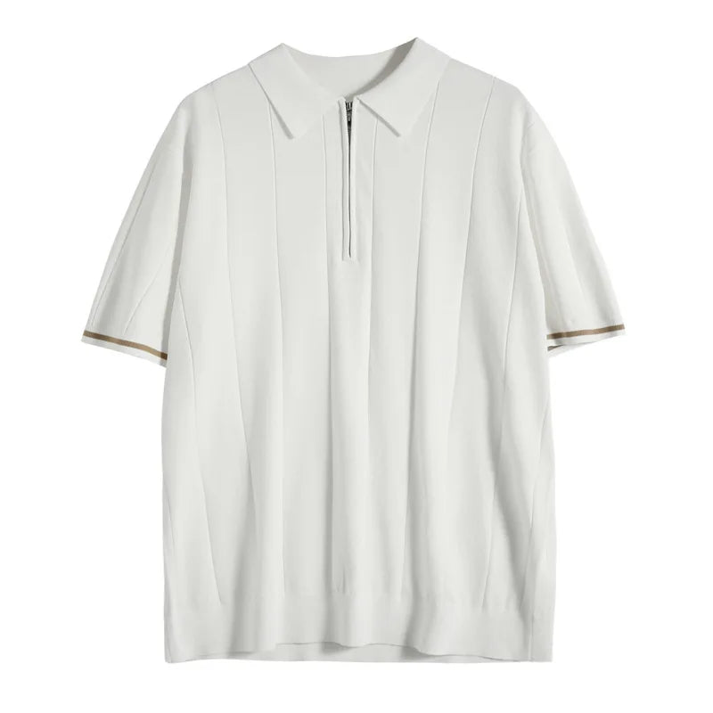 Icone™ CuffPolo - Stijlvol Heren Half-Zip Cuff Polo Shirt