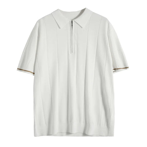 Icone™ CuffPolo - Stijlvol Heren Half-Zip Cuff Polo Shirt
