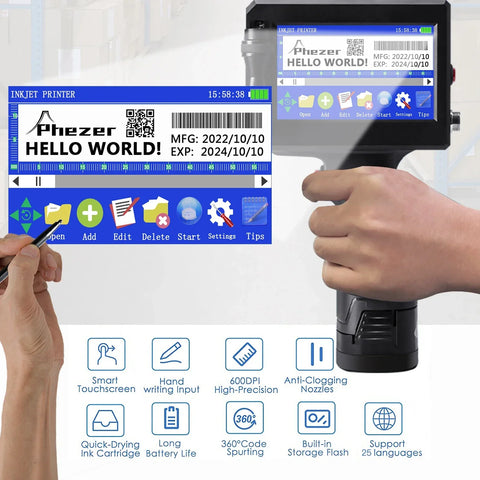 PortablePrinter - Slimme Draagbare Inkjet Printer