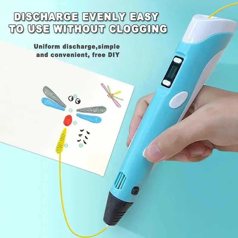 Kletshuts™ DrawingPen: Eenvoudig Te Gebruiken DIY 3D Creatieve Tekening Pen Filament Set