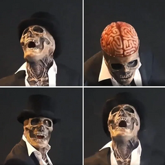 SkeletonMask: Realistisch Eng Skelet Halloweenmasker Kostuum