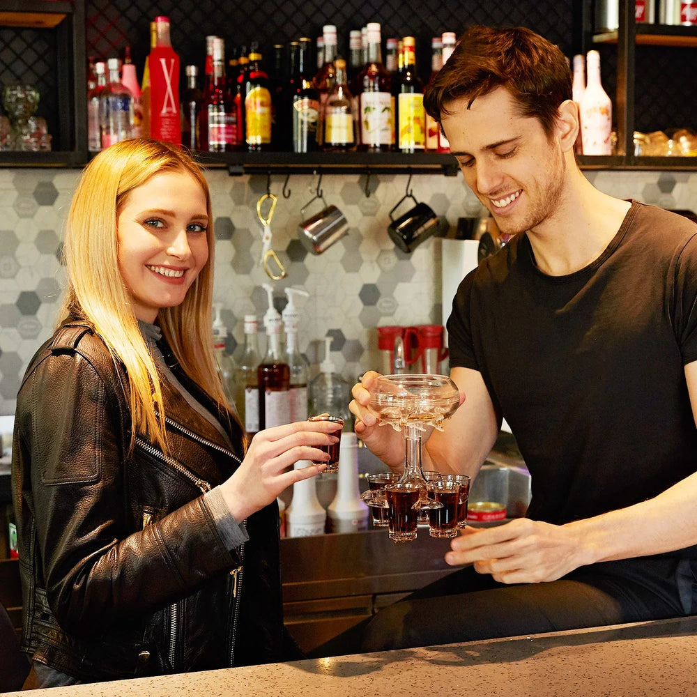 ShotDispenser™ - 6 Shot Glazen Drankje Feest Dispenser