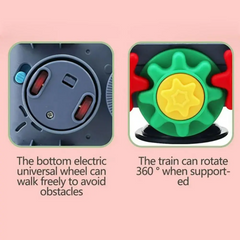 Kletshuts™ DancingTrain: Licht-Op Automatisch Dansend Treintje Met Zichtbare Tandwielen