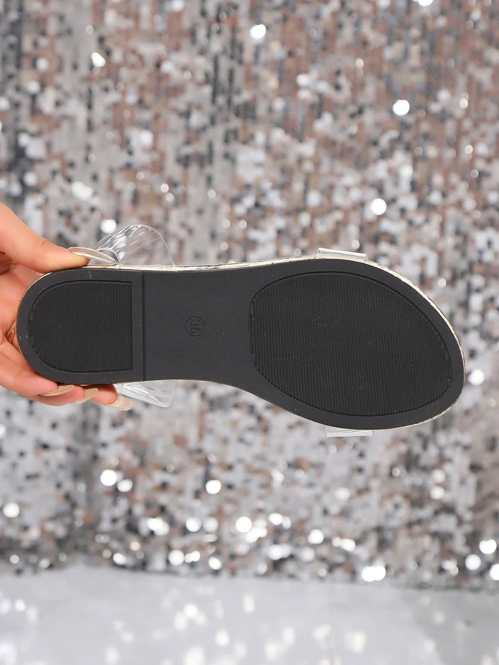 Happy™ RhinestoneSandals: Vrouwen Platte Sandalen Met Fonkelende Strass