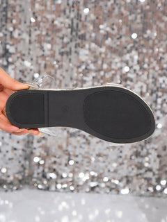 Happy™ RhinestoneSandals: Vrouwen Platte Sandalen Met Fonkelende Strass