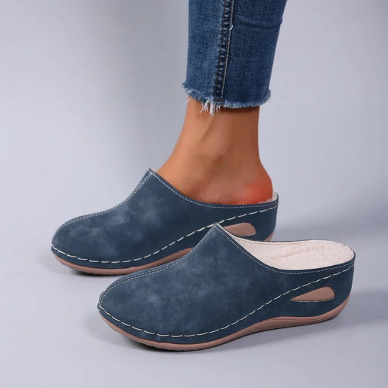 Happy™ WedgeSlippers: Dames Gesloten Teen Eenvoudig Uitglijden-Op Wig Slippers