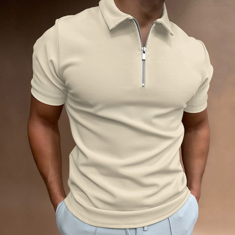 Icone™ ZippedPolo: Klassiek Pasvorm Stijlvol Geritst Polo