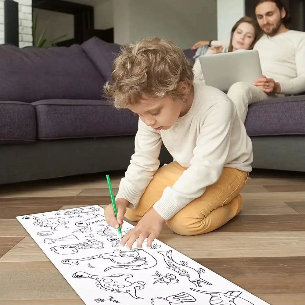 Kletshuts™ ColoringRolls  1+1 GRATIS: Kinderen Creatieve DIY Papieren Teken- En Kleurrollen