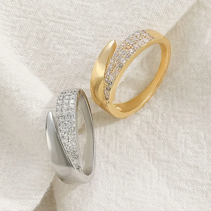 Jewelance™ AdjustableRing 1+1 GRATIS – Elegant Dames Mode Sprankelend Strass Verstelbaar Ring
