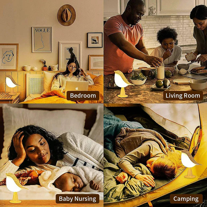 Ledsen™ BirdLamp - Draagbare Afstandsbediening LED Nacht Licht Nachtkastje Vogel Lampje