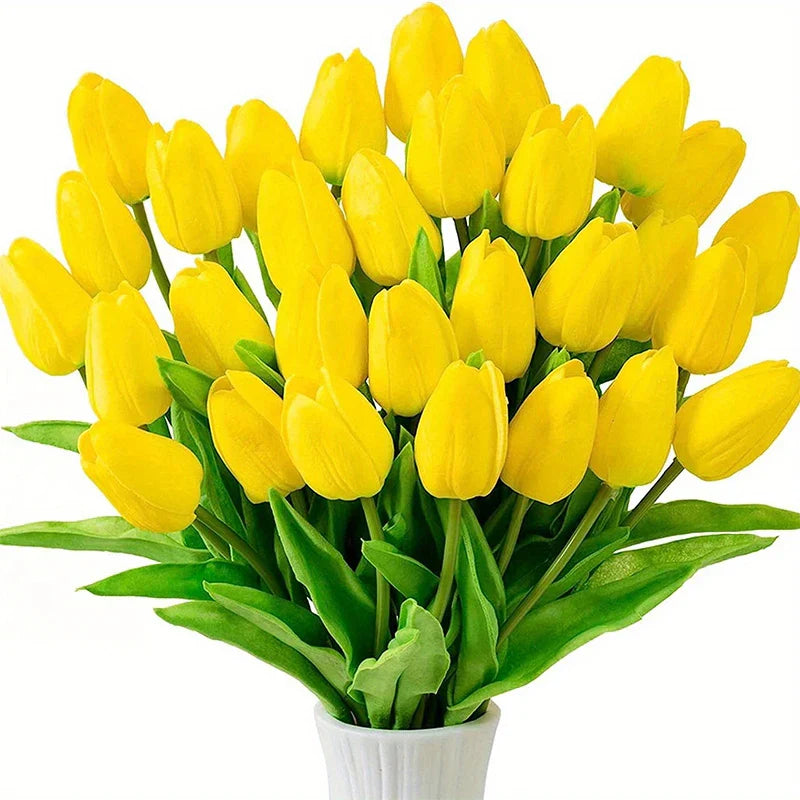 ArtificialTulips: Realistische Schoonheid Kunstbloem Decoratie Tulpen Set