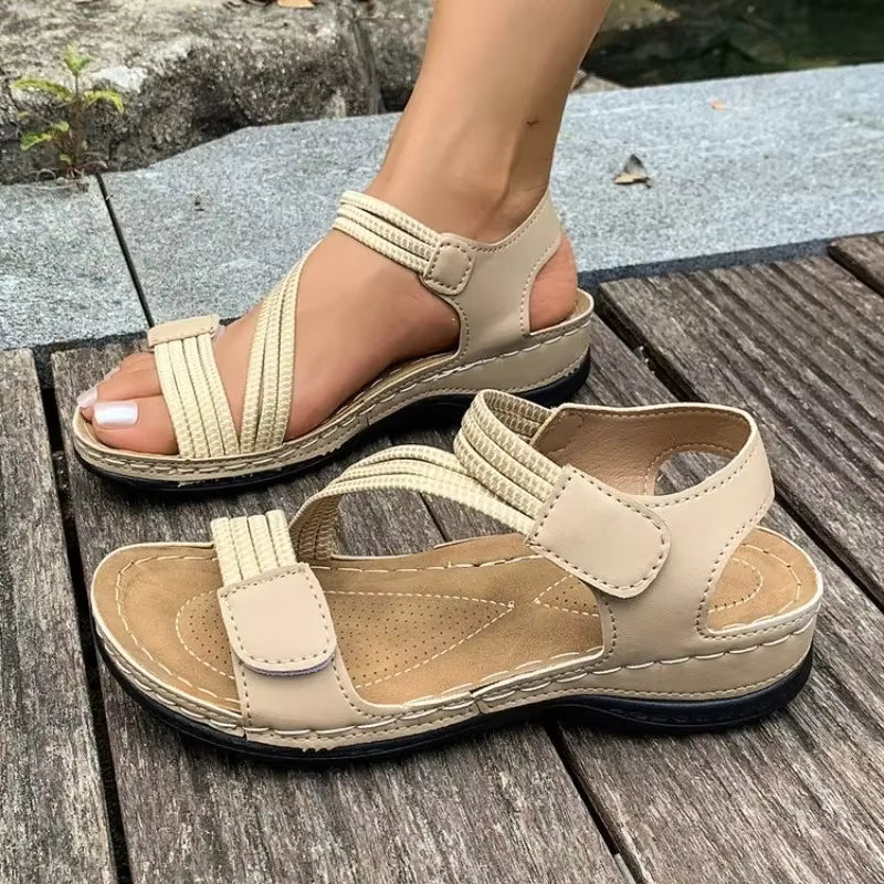 Happy™ ChicSandals - Diagonaal Kruisband Ontwerp Chic Toevallig Sandalen