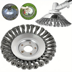 CutterHead: Zwaar Uitgevoerde Staaldraad Onkruid Snijder 20cm Borstelkop Set
