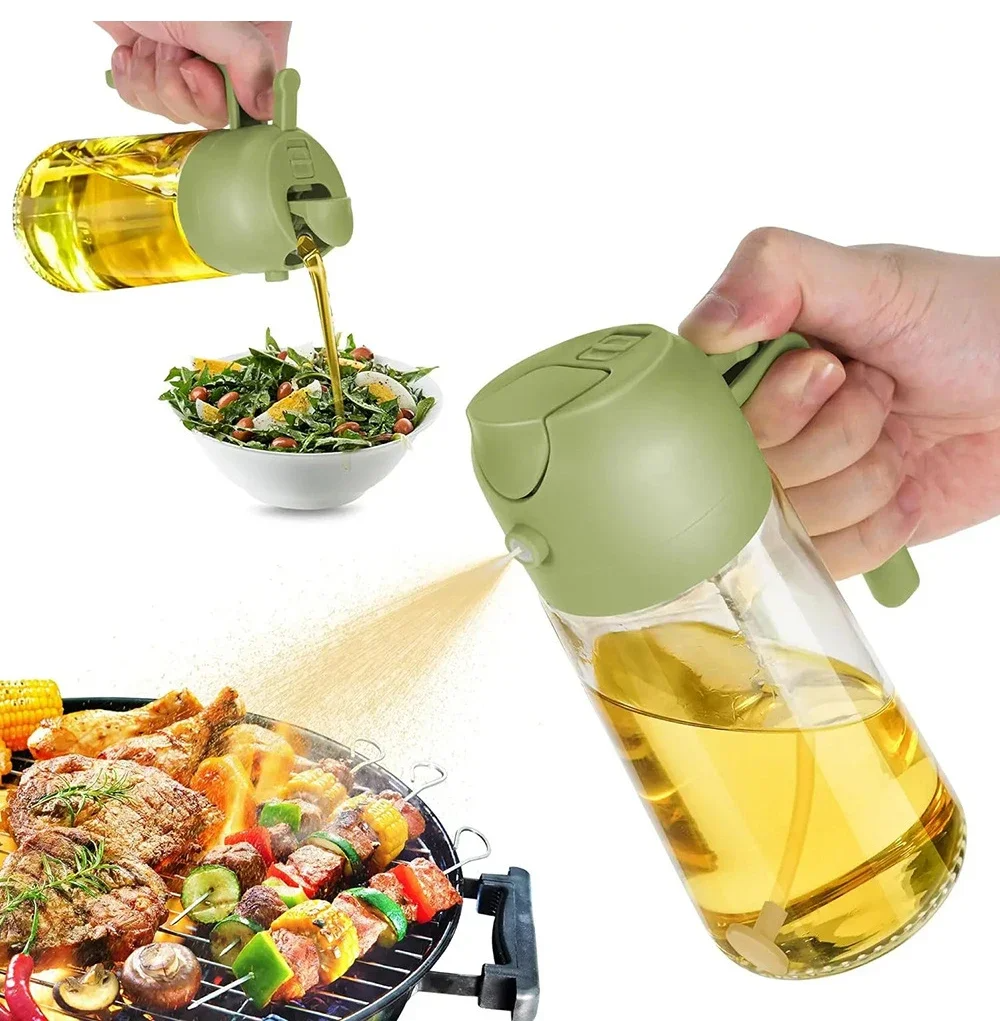 Globetrek° OilDispenser 1+1 GRATIS: 2 In 1 Gieten En Spuiten Glas Olie En Vloeistof Dispenser
