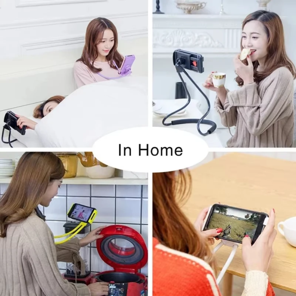 Holder360° WearableHolder 1+1 GRATIS – Verstelbare Handenvrije Comfortabele Nek Telefoon Draagbare Houder