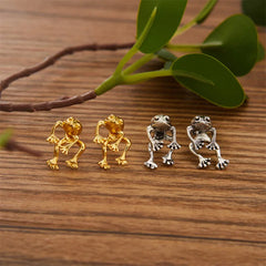 Jewelance™ FrogEarrings 1+1 GRATIS: Schattige Temperament Kikker Stud Oorbellen