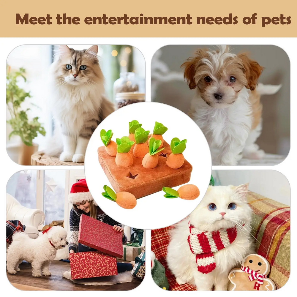 DogFri™ SniffingBoard: Premie Interactief Wortel Puzzel Snuffelen Bord