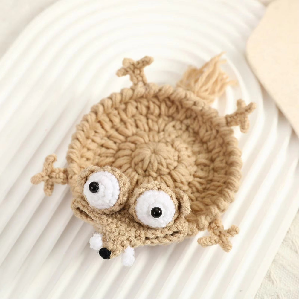 Globetrek° CrochetCoaster 1+1 GRATIS: Grappige Eekhoorn Haak Onderzetter