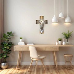 WallCross - Klassieke Elegante Geloof-Inspirerende Wandkruis Woondecoratie