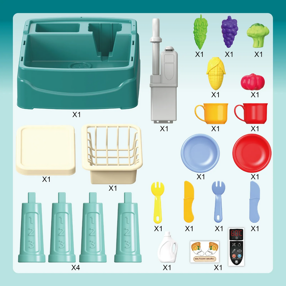 Kletshuts™ KitchenToy: Interactief Kinderen Keuken Spelen Speelgoed Set