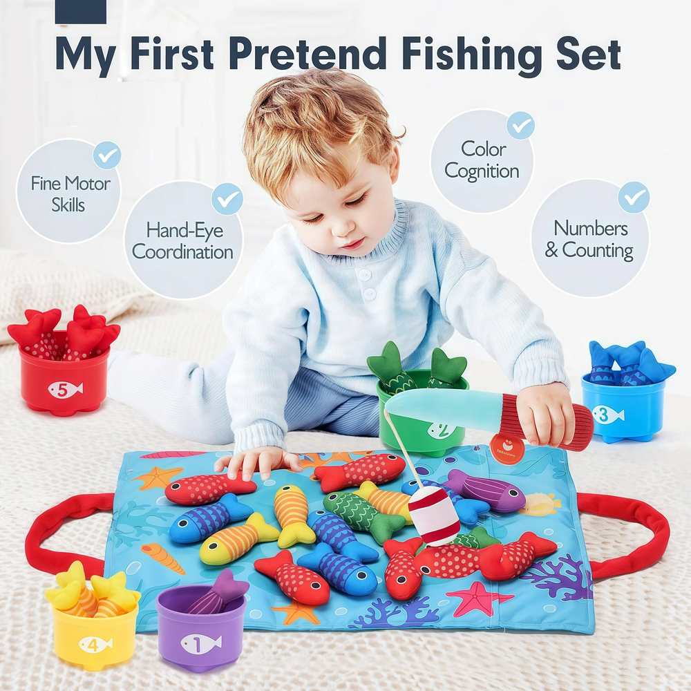 Kletshuts™ LittleFisherman: Leuke Leeravontuur Little Fisherman Visspeelset