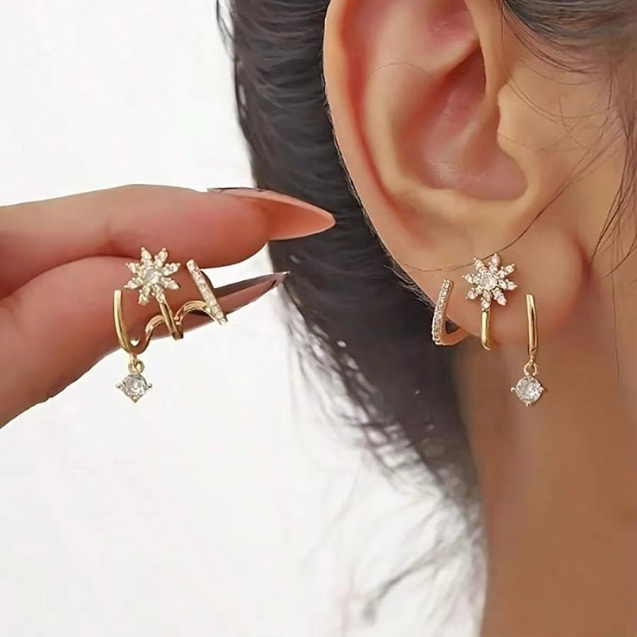 Jewelance™ ClawEarrings 1+1 GRATIS - Mode Sprankelende Klauw Oorknopjes