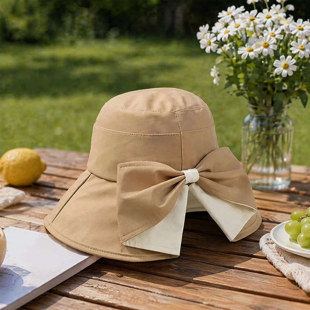Icone™ ElegantHat 1+1 GRATIS: Brede Rand Met Elegante Strikstijl Hoed