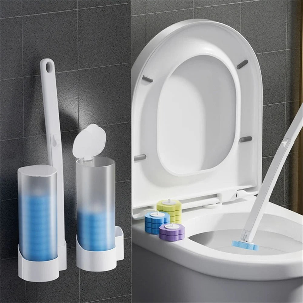 Cleaner Pro° ToiletCleaner: Wegwerp Toiletborstel Kop Reiniger Set