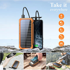 PowerBank - Draagbare Zonne Draadloze Stroom Bank