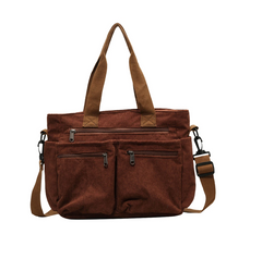Icone™ CorduroyBag: Grote Capaciteit Unisex Vintage Stijl Corduroy Tas