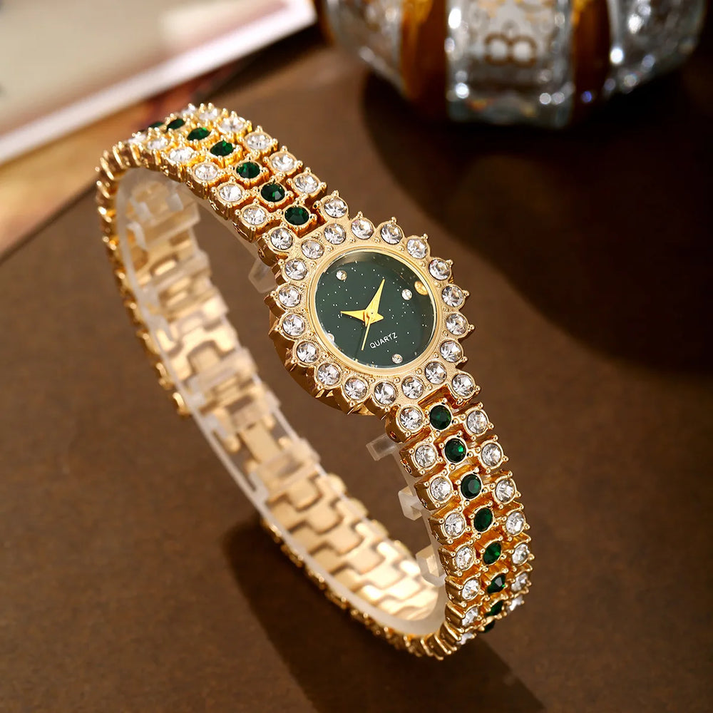 Jewelance™ JewelrySet: Mode Luxe Smaragd Groen Sieraden Set Cadeau Doos