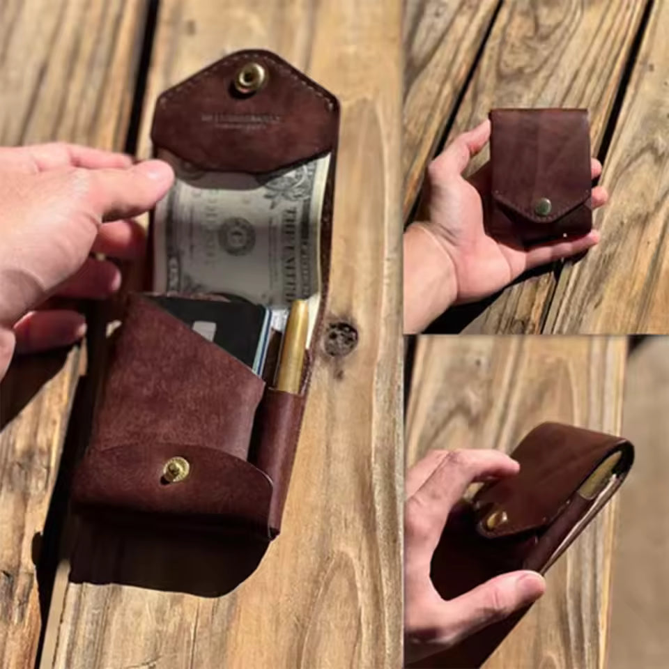 Icone™ CompactWallet 1+1 GRATIS - Stijlvolle Compacte Portemonnee Met Ingebouwde Pen En Sleuf