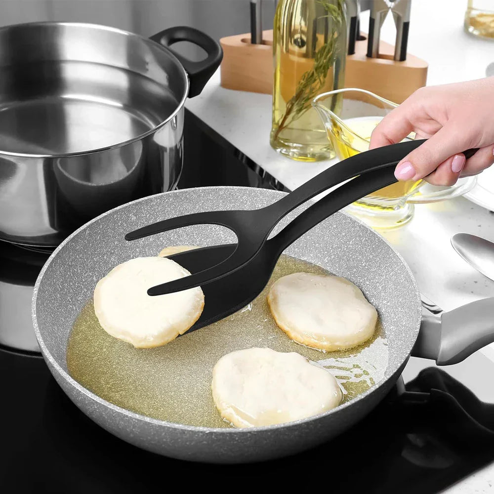 Globetrek° SpatulaTongs 1+1 GRATIS - Eenvoudige Flipper 2 In 1 Spatel En Tang Keukengereedschap