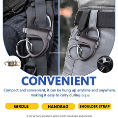 CompactLighter 1+1 GRATIS: Hervulbare 2-In-1 Karabinier Permanente Compacte Aansteker
