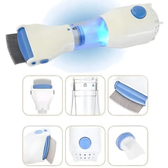 Rose® LiceCollector - Veilige En Eenvoudige Elektrische Luizenverwijderaar Kam