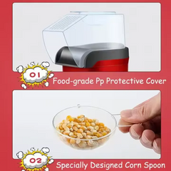 Globetrek° PopcornMaker: Draagbaar Gebruiksvriendelijk Lucht Popcorn Maker