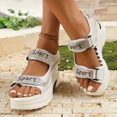 Happy™ PlatformSandals: Comfortabele Glitter Platform Sandalen Elke Dag