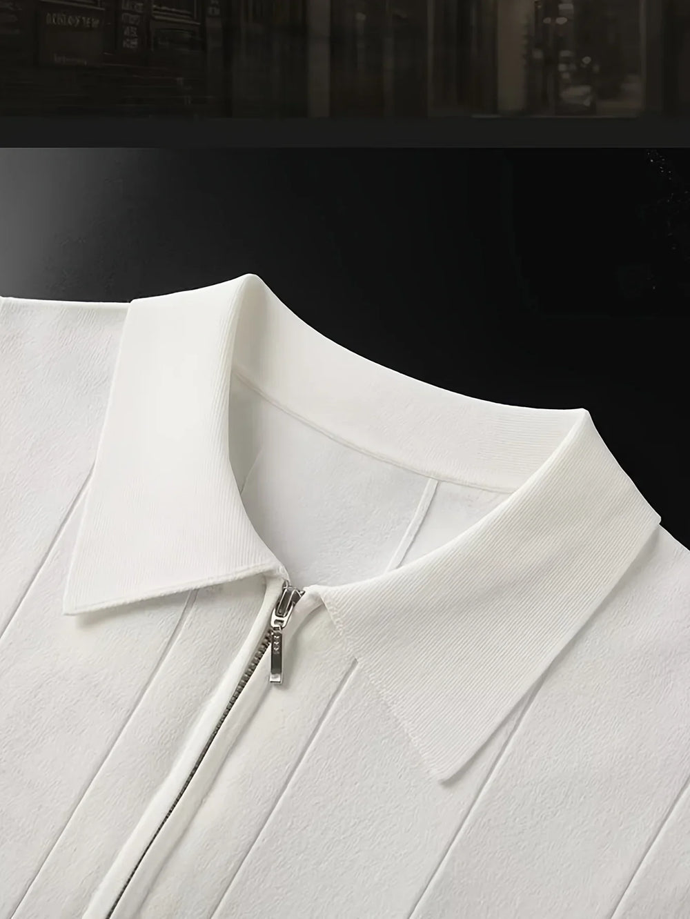 Icone™ CuffPolo - Stijlvol Heren Half-Zip Cuff Polo Shirt
